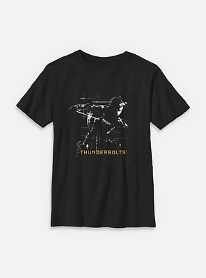 Marvel Thunderbolts* Taskmaster Silhouette Youth T-Shirt