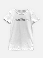 Marvel Thunderbolts* Black Logo Youth Girls T-Shirt