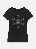 Marvel Thunderbolts* Disposable Delinquents Logos Youth Girls T-Shirt