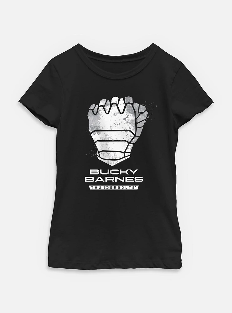 Marvel Thunderbolts* Bucky Barnes Logo Youth Girls T-Shirt