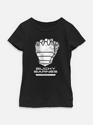 Marvel Thunderbolts* Bucky Barnes Logo Youth Girls T-Shirt