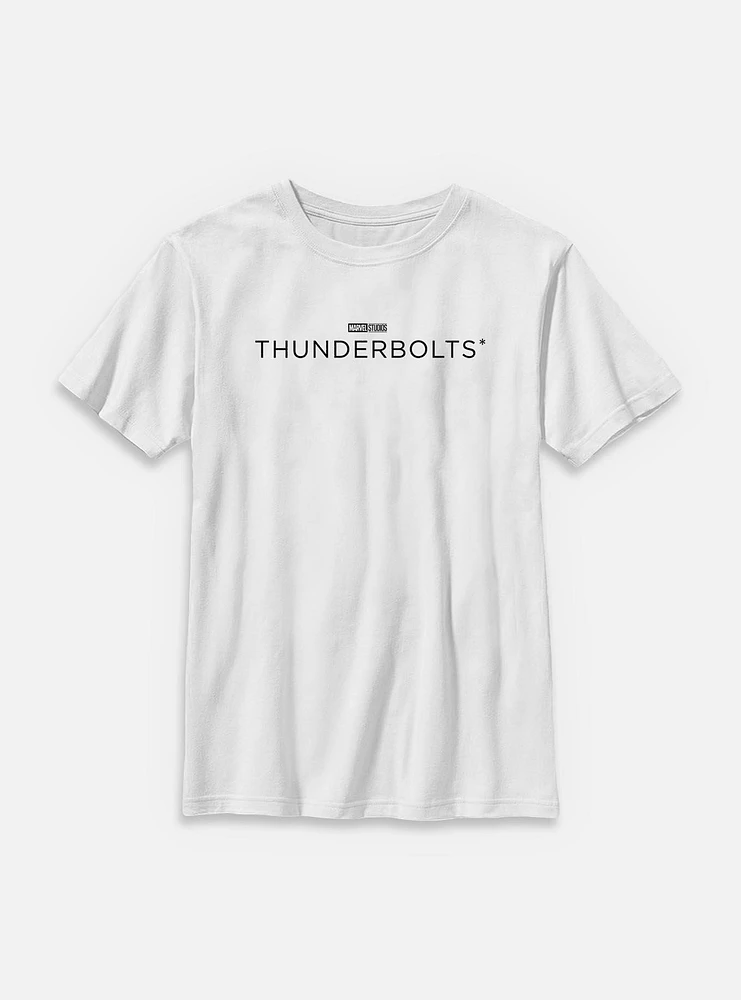 Marvel Thunderbolts* Black Logo Youth T-Shirt