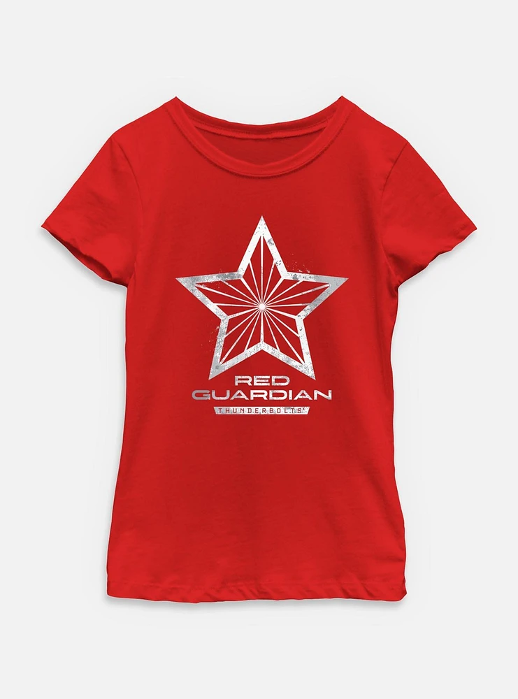 Marvel Thunderbolts* Red Guardian Logo Youth Girls T-Shirt