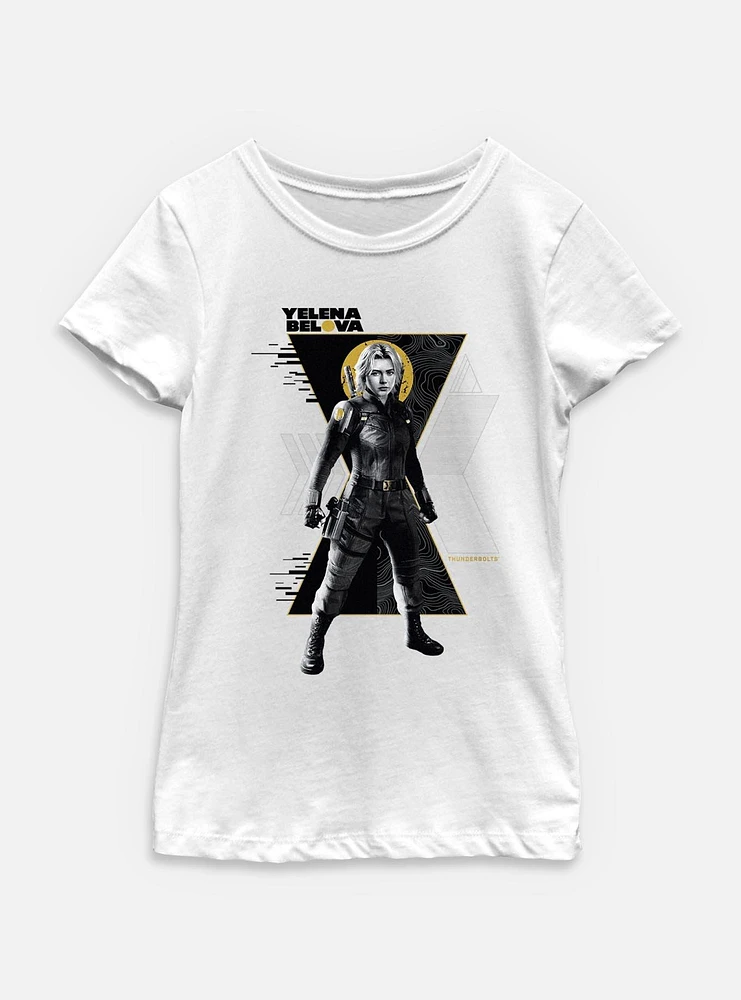 Marvel Thunderbolts* Yelena Belova Pose Youth Girls T-Shirt