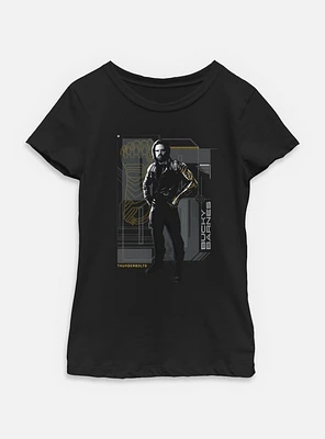 Marvel Thunderbolts* Bucky Barnes Pose Youth Girls T-Shirt