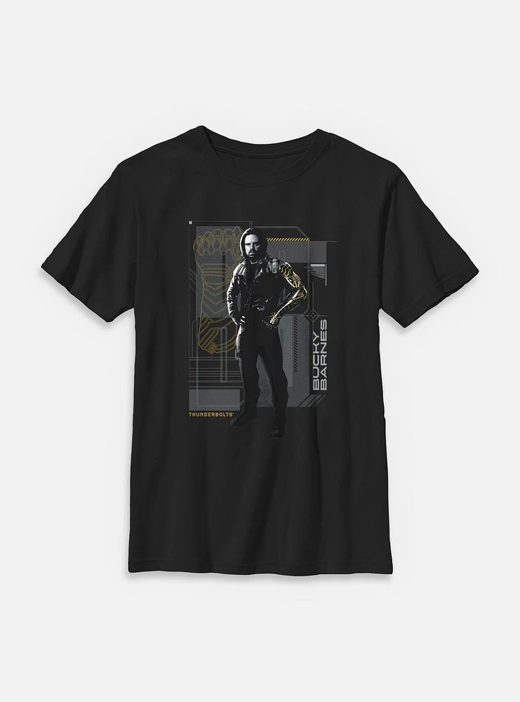 Marvel Thunderbolts* Bucky Barnes Pose Youth T-Shirt