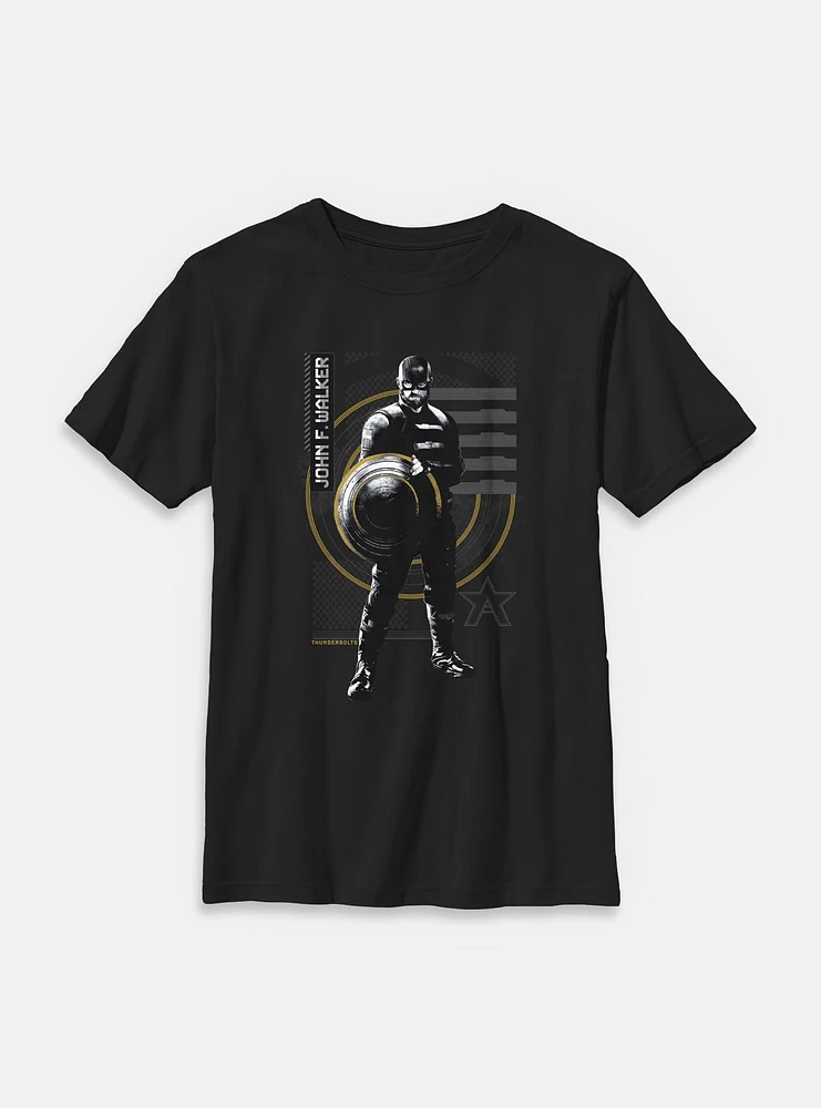 Marvel Thunderbolts* John F Walker Pose Youth T-Shirt