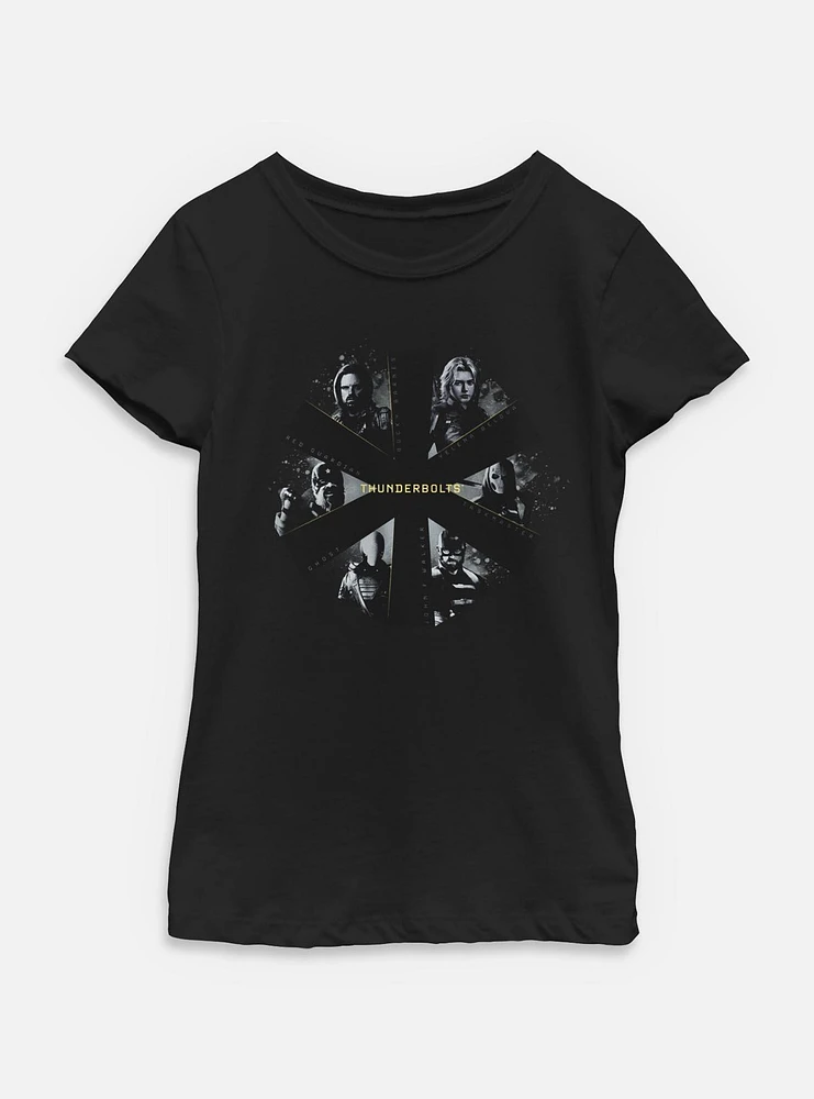 Marvel Thunderbolts* Team Portrait Youth Girls T-Shirt