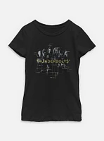 Marvel Thunderbolts* Crew Portrait Youth Girls T-Shirt