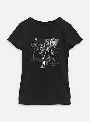 Marvel Thunderbolts* Anti Heroes Collage Youth Girls T-Shirt