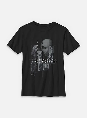 Marvel Thunderbolts* Disposable Delinquents Group Youth T-Shirt