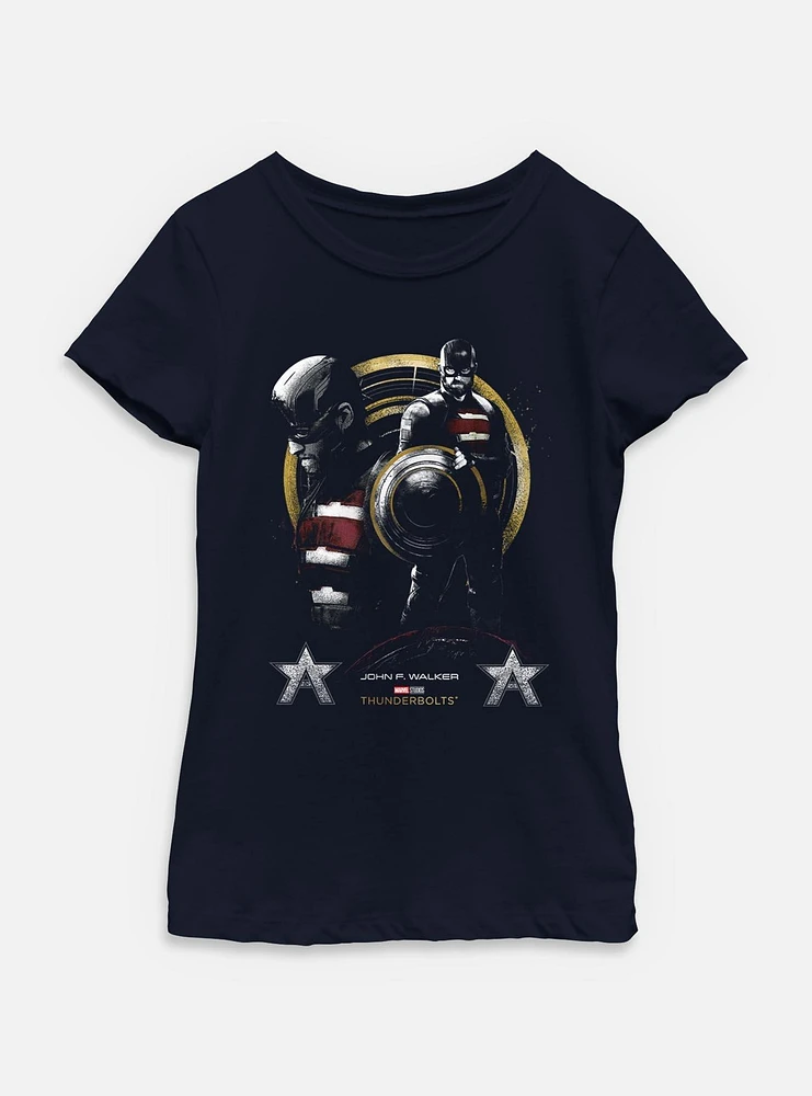 Marvel Thunderbolts* John F Walker Fallen Star Youth Girls T-Shirt