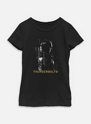 Marvel Thunderbolts* Yelena Belova Silhouette Youth Girls T-Shirt