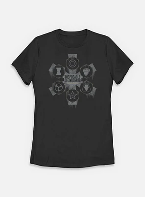 Marvel Thunderbolts* Disposable Delinquents Logos Womens T-Shirt