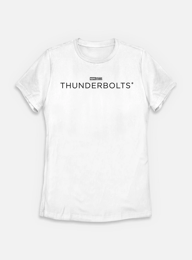 Marvel Thunderbolts* Black Logo Womens T-Shirt