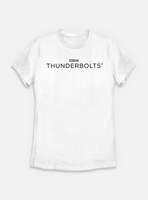 Marvel Thunderbolts* Black Logo Womens T-Shirt