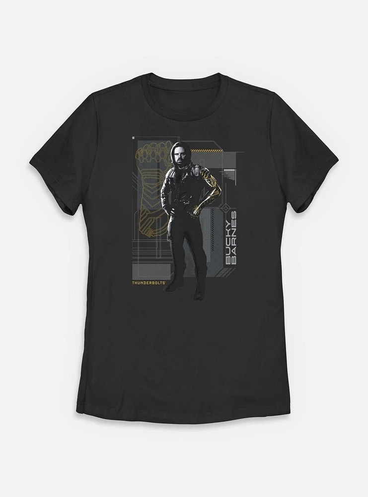 Marvel Thunderbolts* Bucky Barnes Pose Womens T-Shirt