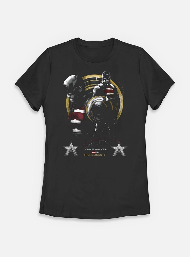 Marvel Thunderbolts* John F Walker Fallen Star Womens T-Shirt