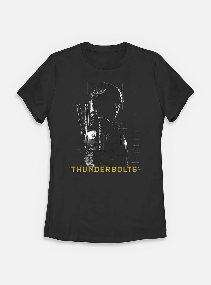 Marvel Thunderbolts* Yelena Belova Silhouette Womens T-Shirt