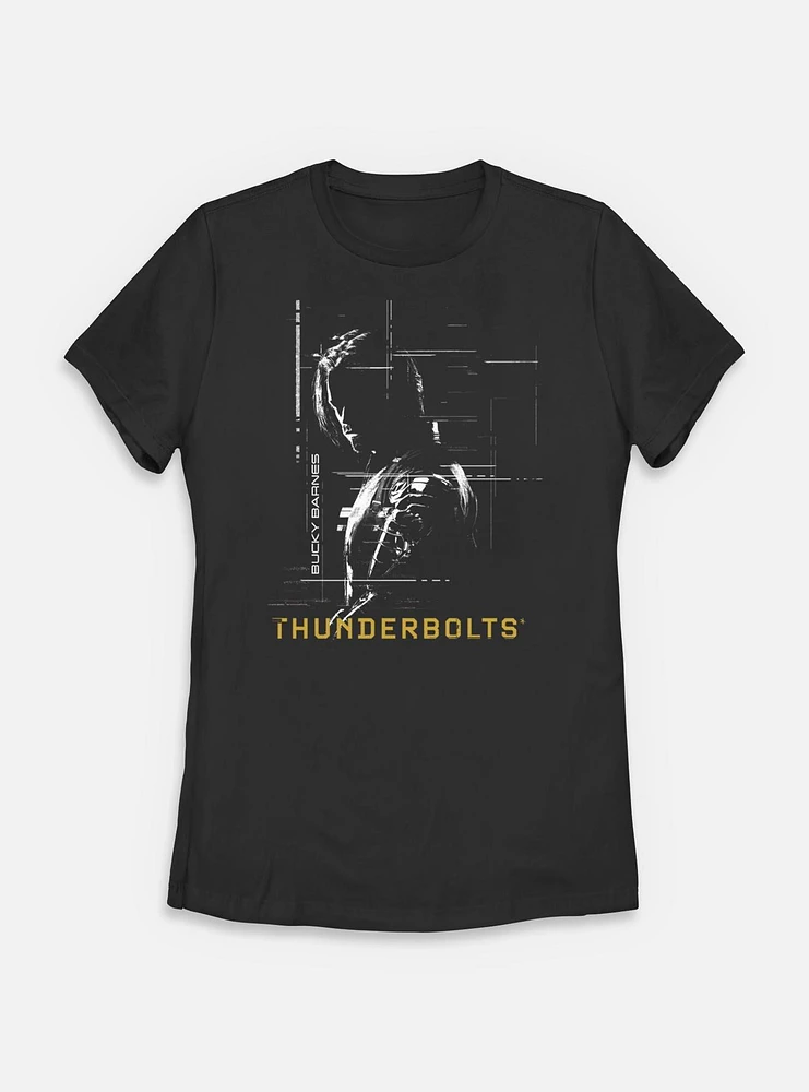 Marvel Thunderbolts* Bucky Barnes Silhouette Womens T-Shirt
