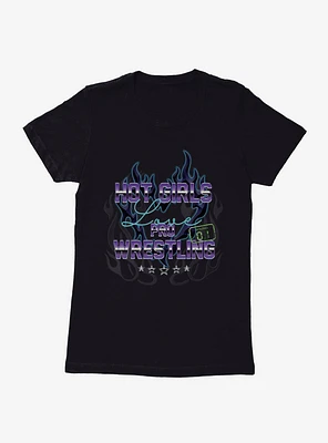 Hot Girls Love Pro Wrestling Womens T-Shirt
