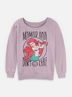 Disney Princesses Mermaid Hair Womens Slouchy Sweatshirt