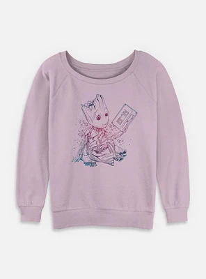 Marvel Guardians of the Galaxy Grootient Womens Slouchy Sweatshirt