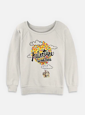 Disney Pixar Up Adventure Womens Slouchy Sweatshirt