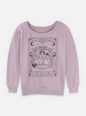 Disney Hocus Pocus The Sisters Tarot Womens Slouchy Sweatshirt
