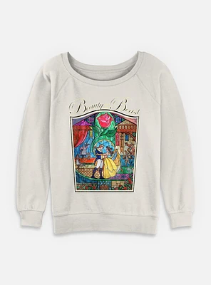 Disney Princesses Beauty Story Womens Slouchy Sweatshirt
