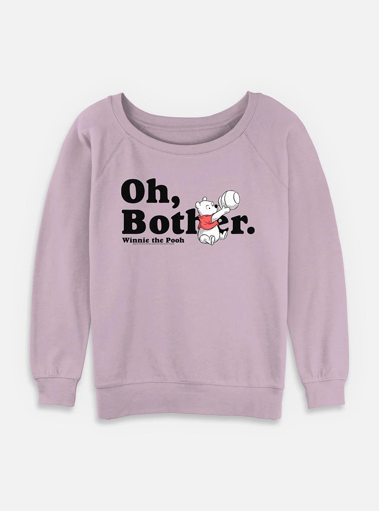 Disney Winnie The Pooh More Bothers Womens Slouchy Sweatshirt