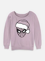 Marvel Spider-Man Christmas Spidey Womens Slouchy Sweatshirt