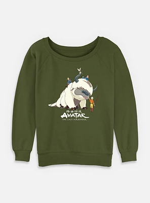 Avatar: The Last Airbender Avatar Gang Womens Slouchy Sweatshirt