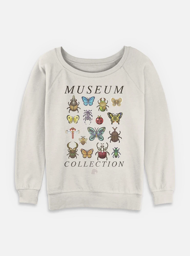 Nintendo Animal Crossing Bug Collection Womens Slouchy Sweatshirt