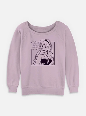 Disney Sleeping Beauty Youre The One I Dreamed About Comic Womens Slouchy Sweatshirt