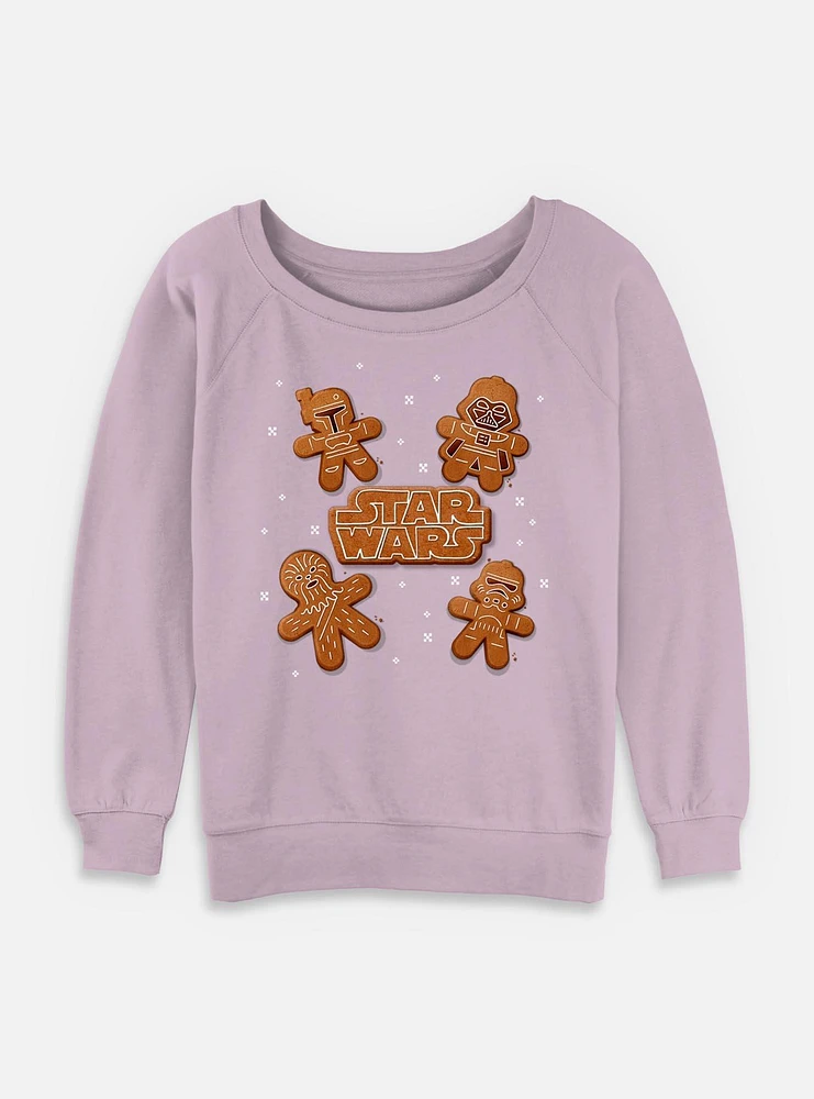 Star Wars Gingerbread Crew Womens Slouchy Sweatshirt