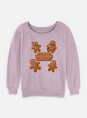 Star Wars Gingerbread Crew Womens Slouchy Sweatshirt