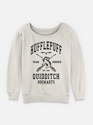 Harry Potter Hufflepuff Quidditch Seeker Invert Womens Slouchy Sweatshirt