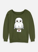 Harry Potter Anime Hedwig Mail Womens Slouchy Sweatshirt