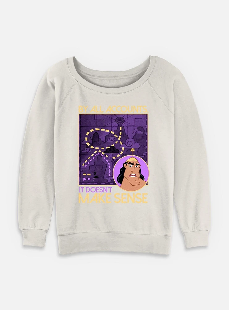 Disney The Emperor's New Groove Make Sense Womens Slouchy Sweatshirt