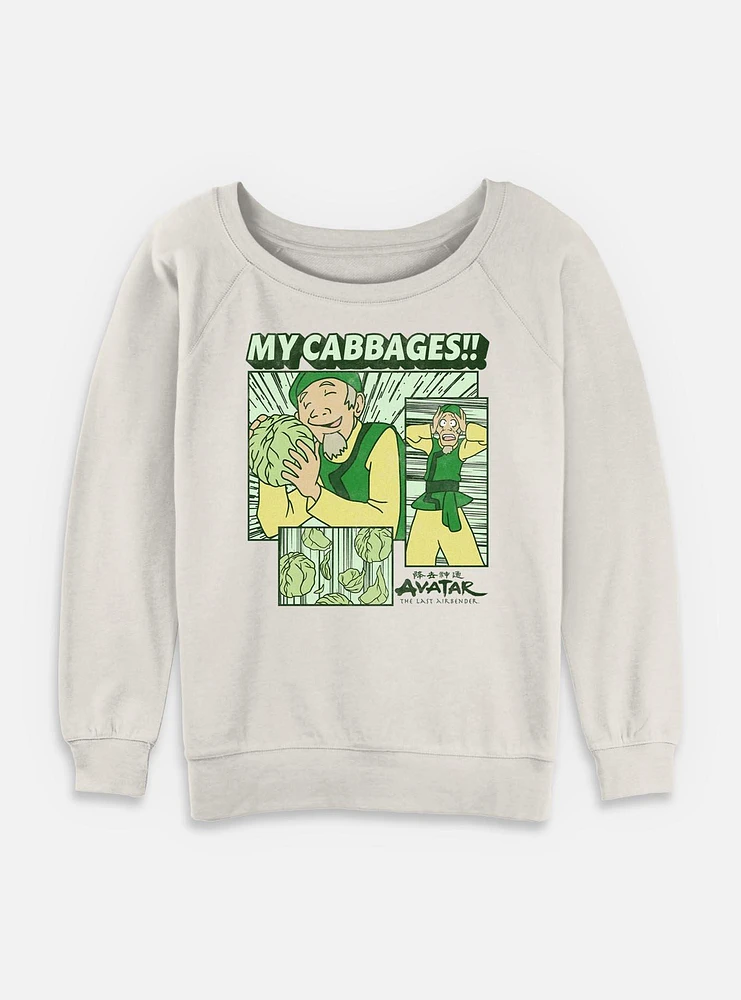 Avatar: The Last Airbender My Cabbages Womens Slouchy Sweatshirt