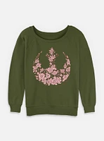 Star Wars Rose Rebel Womens Slouchy Sweatshirt