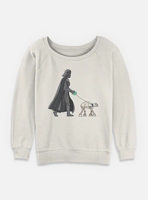Star Wars Vader Walker Womens Slouchy Sweatshirt