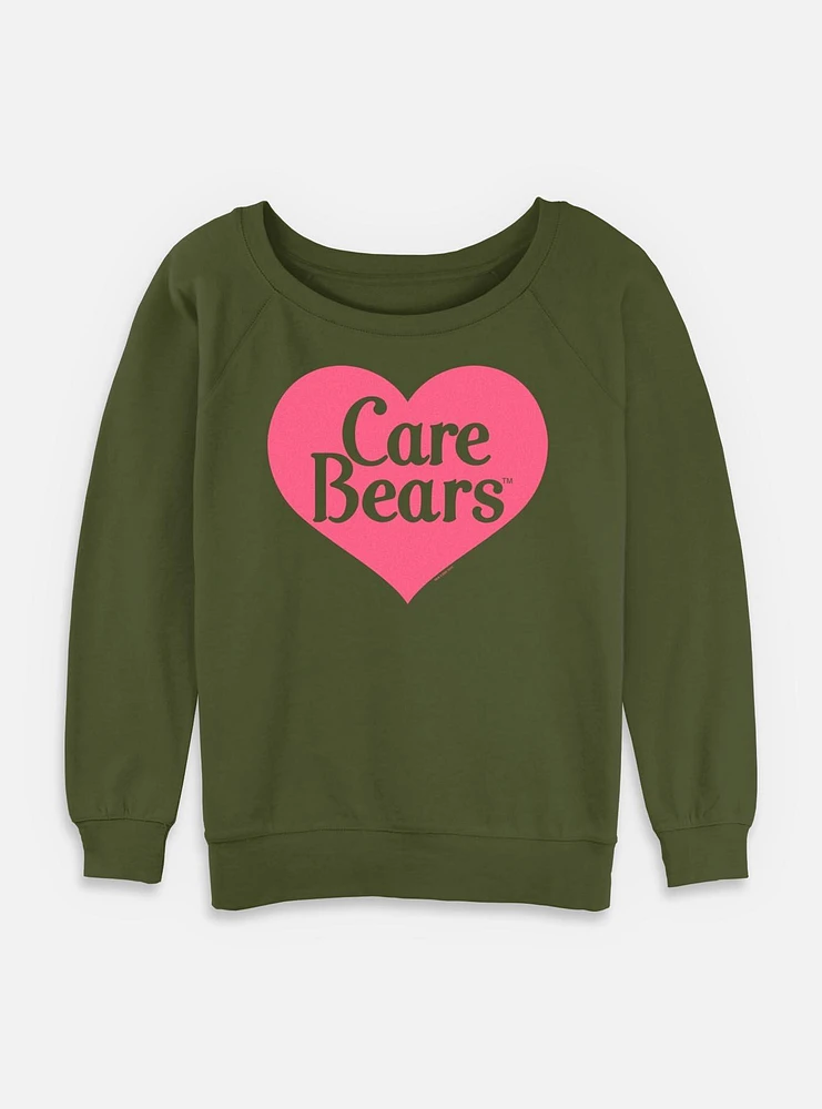 Care Bears Classic Heart Womens Slouchy Sweatshirt