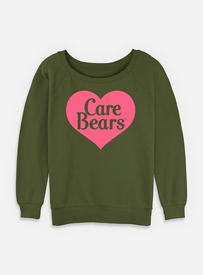 Care Bears Classic Heart  Womens Slouchy Sweatshirt