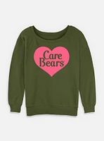 Care Bears Classic Heart  Womens Slouchy Sweatshirt