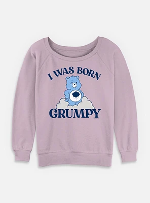 Care Bears Born Grumpy  Womens Slouchy Sweatshirt