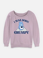 Care Bears Born Grumpy  Womens Slouchy Sweatshirt
