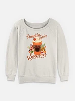 Disney Minnie Mouse Pumpkin Spice Womens Slouchy Sweatshirt