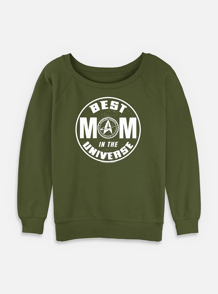 Star Trek Best Mom Communicator Womens Slouchy Sweatshirt